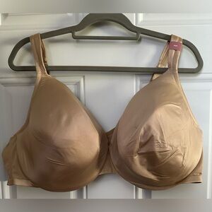 Lane Bryant Cacique Beige Lightly Lined Full Coverage Underwire Bra - 50D